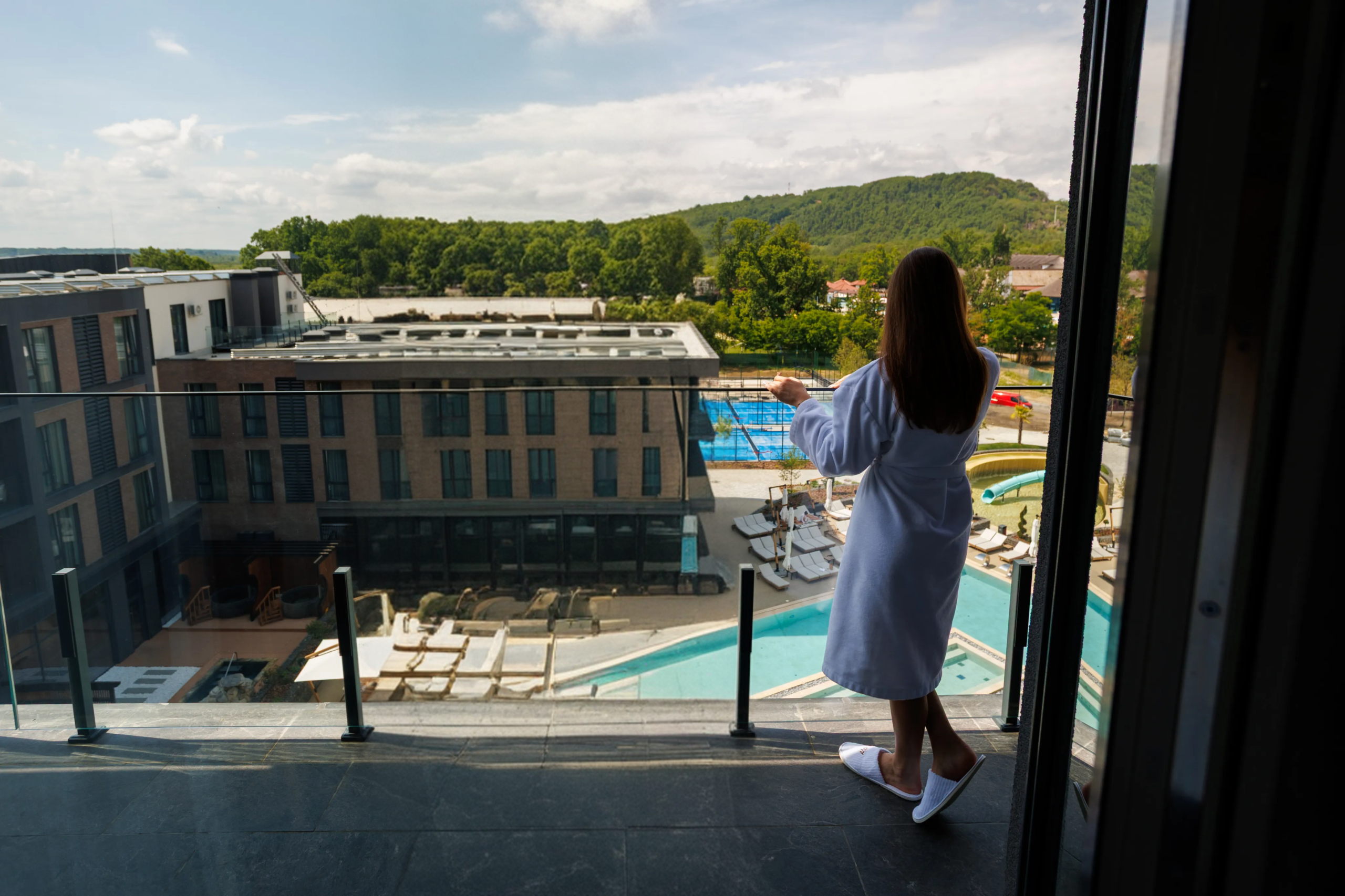 A standout feature of the Penthouse Premium is its spacious private terrace.